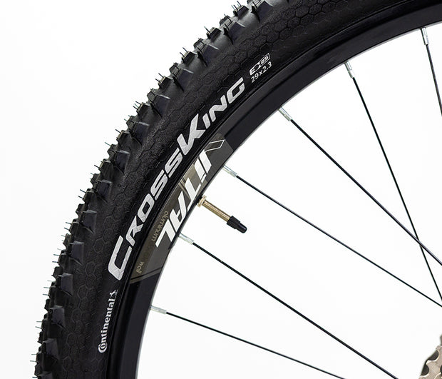 BICICLETA MONTAÑA ALUBIKE MTB XTA 3.0 29 NGO/ROJO T-L 12V