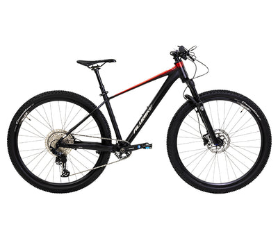 BICICLETA MONTAÑA ALUBIKE MTB XTA 3.0 29 NGO/ROJO T-M 12V