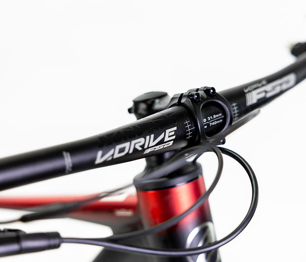 BICICLETA MONTAÑA ALUBIKE MTB XTA 3.0 29 NGO/ROJO T-S 12V