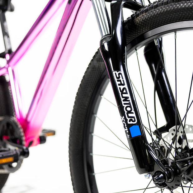 BICICLETA MONTAÑA ALUBIKE MTB SIERRA 24 ROSA UV UNITALLA 8V