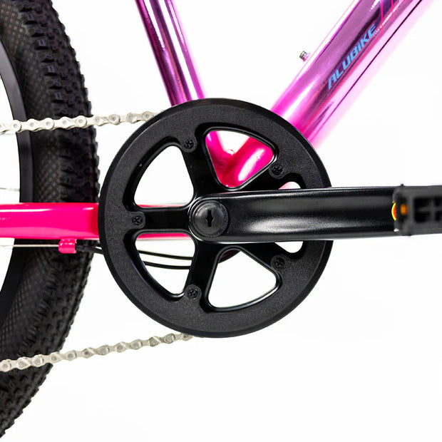 BICICLETA MONTAÑA ALUBIKE MTB SIERRA 24 ROSA UV UNITALLA 8V