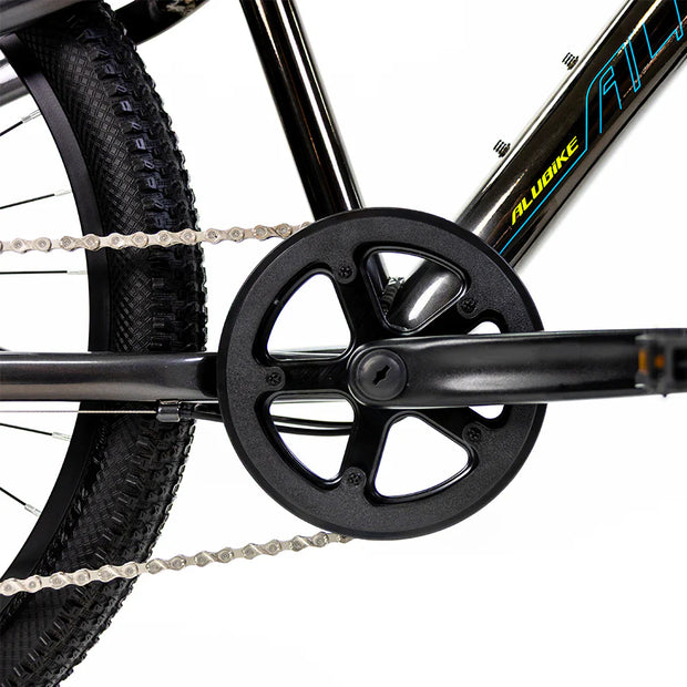 BICICLETA MONTAÑA ALUBIKE MTB SIERRA 24 GRIS UV UNITALLA 8V