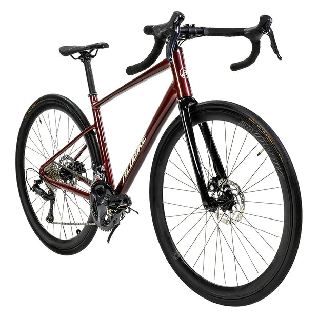 BICICLETA RUTA ALUBIKE SPORT ONIX 700C VINO T-54 18V