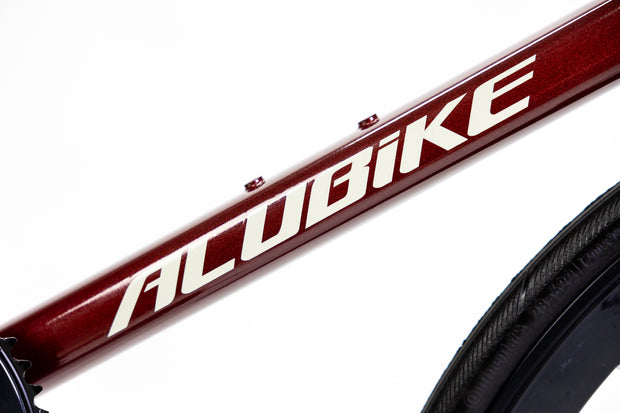 BICICLETA RUTA ALUBIKE SPORT ONIX 700C VINO T-54 18V