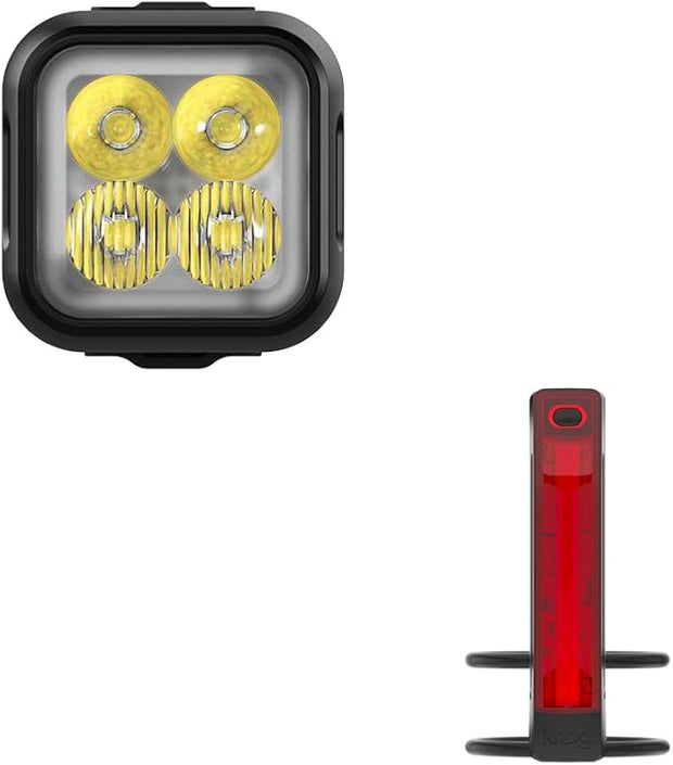 KIT DE LUCES PARA BICICLETA KNOG DELANTERA BLINDER 600 Y TRASERA PLUS 20