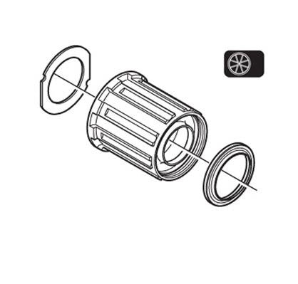 CUERPO DE CASSETTE SHIMANO WH-M505