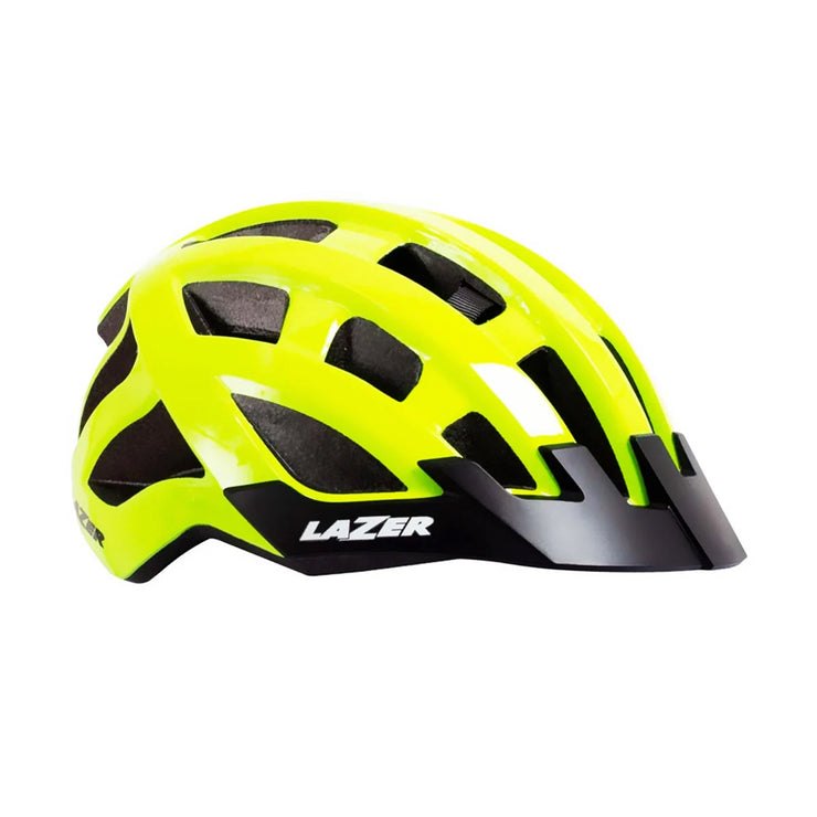 CASCO MTB COMPACT AMARILLO FLUORESCENTE UNITALLA