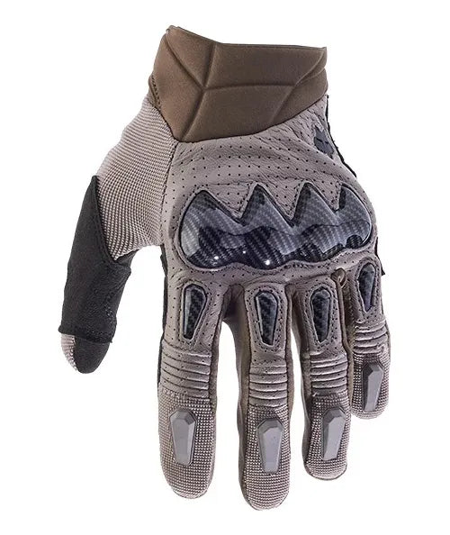 GUANTES FOX BOMBER GRIS T.S