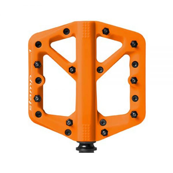 PEDALES CRANKBROTHERS STAMP 1 V2 CHICO/NARANJA