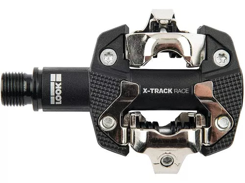 PEDALES LOOK MTB X-COUNTRY X-TRACK RACE CONTACTO SPD COMPOSITE/CRMO NEGRO + PLACAS