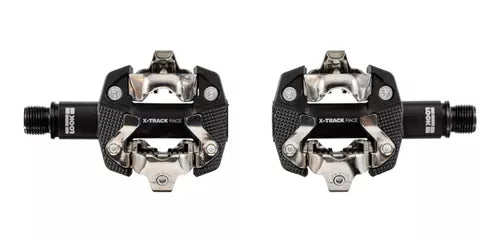 PEDALES LOOK MTB X-COUNTRY X-TRACK RACE CONTACTO SPD COMPOSITE/CRMO NEGRO + PLACAS
