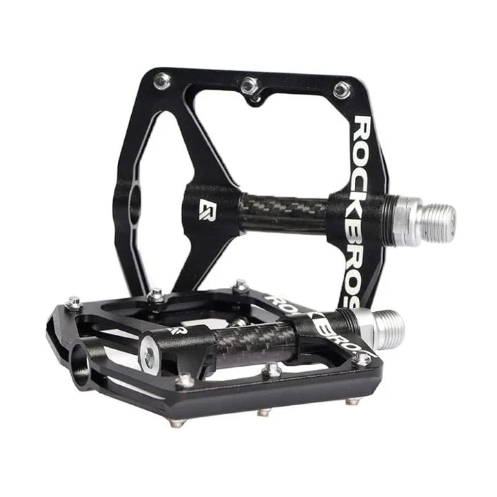 PEDALES ROCKBROS ALUMINIO VELOCY NEGRO