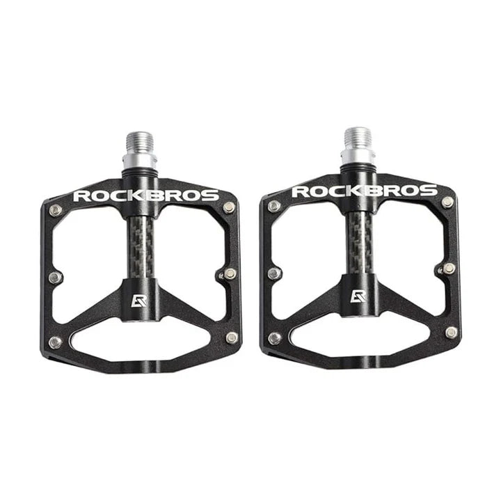 PEDALES ROCKBROS ALUMINIO VELOCY NEGRO
