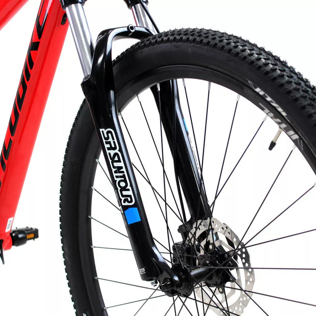 BICICLETA ALUBIKE MTB SIERRA 29'' ROJO, ALUMINIO, 24 VEL. TALLA M