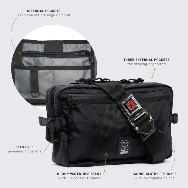 MOCHILA CHROME TENSILE HIP PACK BLACK