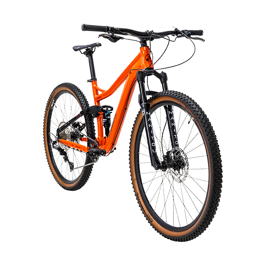 BICICLETA DE MONTAÑA ALUBIKE XTA DS 2024 T.M NARANJA-NEGRO