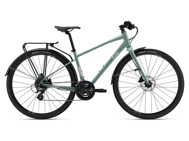 BICICLETA LIV/GIANT URBANA ALIGHT 2 DD CITY DISC R.700, EUCALYPTUS - LL