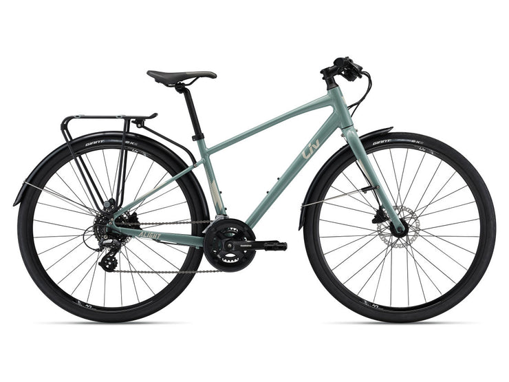 BICICLETA LIV/GIANT URBANA ALIGHT 2 DD CITY DISC R.700, EUCALYPTUS - LL