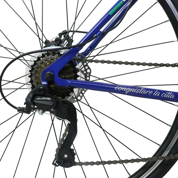 BICICLETA BENOTTO HIBRIDA DESTREZZA R700 7V AZUL T.49