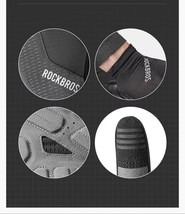 GUANTES ROCKBROS ROAD TO SKY - NEGRO T. L