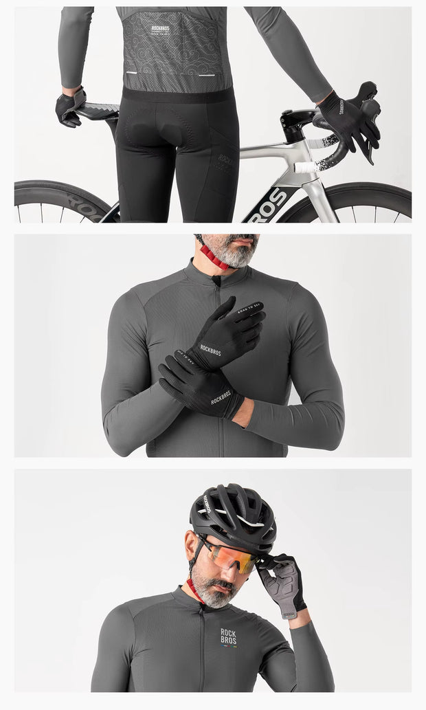 GUANTES ROCKBROS ROAD TO SKY - NEGRO T. L