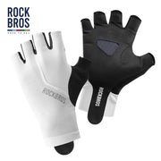 GUANTES ROCKBROS ROAD TO SKY MEDIO DEDO - BLANCOS VARIAS TALLAS