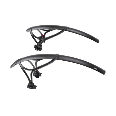 SALPICADERA ZEFAL RUTA SHIELD R35 TRASERA Y DELANTERA R700C/28 NEGRO
