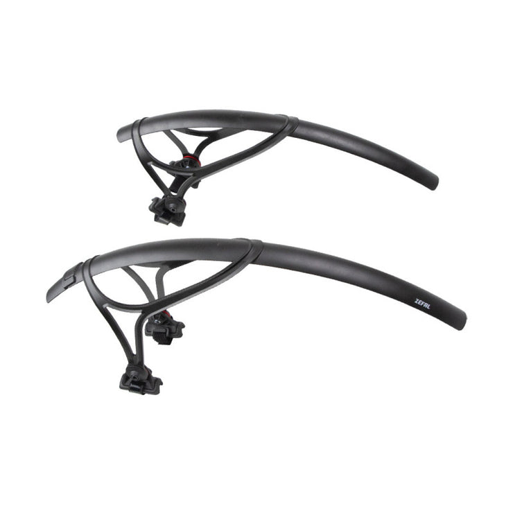 SALPICADERA ZEFAL RUTA SHIELD R35 TRASERA Y DELANTERA R700C/28 NEGRO