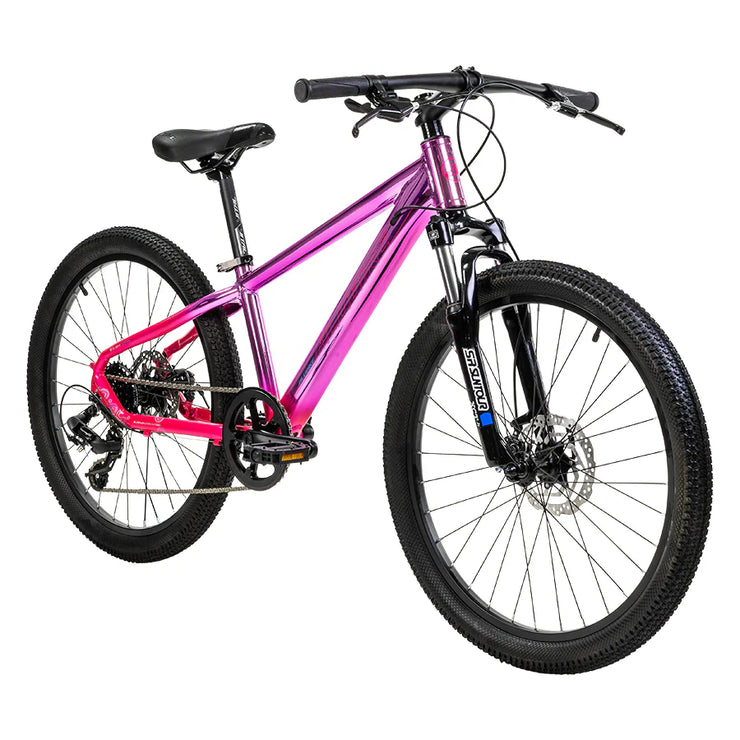 BICICLETA MONTAÑA ALUBIKE MTB SIERRA 24 ROSA UV UNITALLA 8V